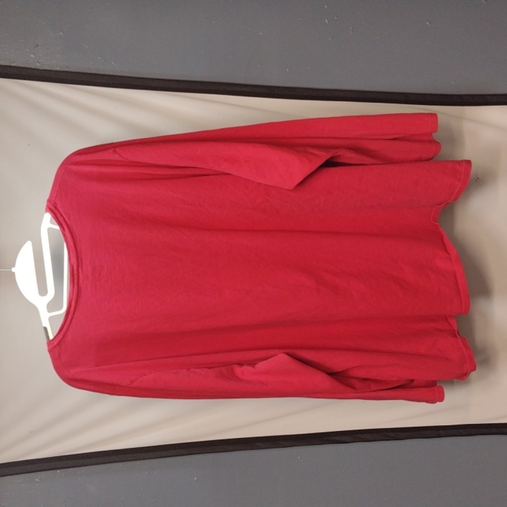 Solid Red Long Sleeve Tee - image 4